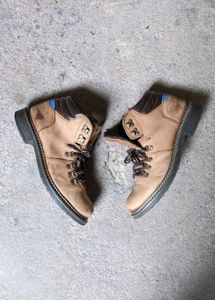TSF leather Stylish Tan Hiking Boots