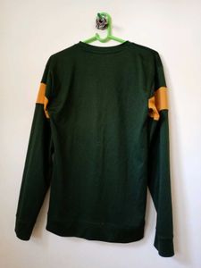 Green &amp; Yellow Striped "Brookline" Sweatshirt