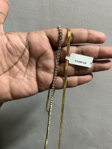 Swashaa Elegant Layered Gold Chain Necklace