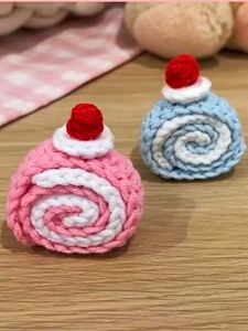 Handmade Crocheted Swiss Roll Charm