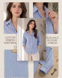 Chic Striped Button-Up Shirt
