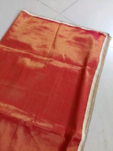 Elegant golden red dupatta