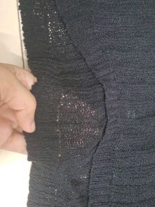 Black knit Coverup Top