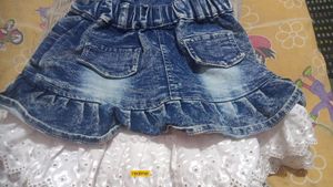 Girls Denim Dungree