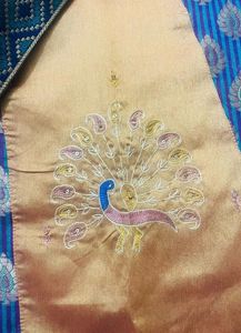 Stunning Silk Saree with Peacock Motif