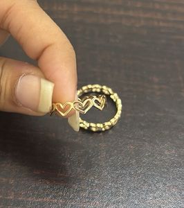 Heart Cutout Stacking Rings