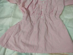 Pink Striped Dress