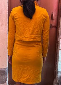 Nike Yellow Tracksuit Dress Set