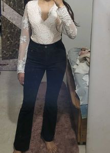 Party wear Sequins &amp; Lace Embellished Bodysuit