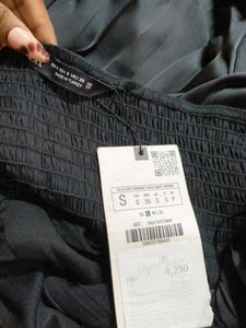 Elegant Black Satin Ruched  Dress