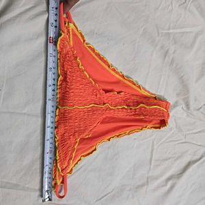 ⚛️ Orange Smocked Bikini Bottom