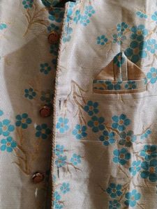 Boys Floral Sherwani Set