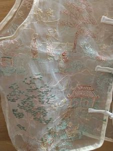 🪭Sheer Embroidered Chinese aesthetic Style Vest🪭