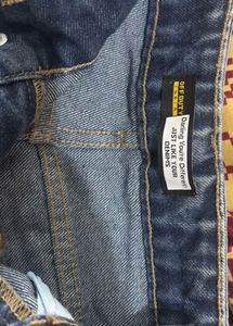 Wide Leg Blue Denim Jeans
