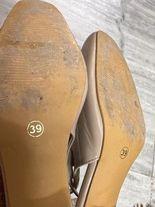 Elegant Beige Slingback Flats