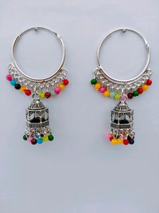 Oxidized Multicolour Earrings For Girls/Women