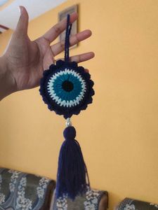 Handmade Evil Eye Crochet car hanger charm