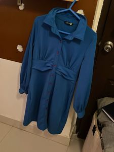 Chic Blue Mini Dress