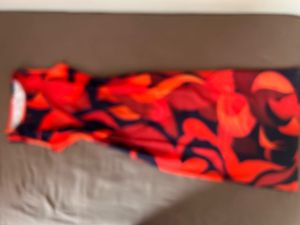 Vibrant Floral Print Maxi Dress