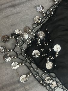 Black Embellished Blouse/Top
