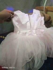 Pink Flower Girl Dress