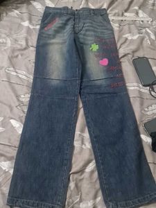 Unique Design Denim Pants