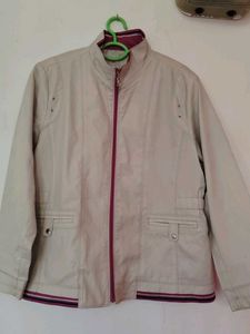 Beige Casual Jacket