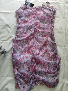 Floral Print Ruffle Dress