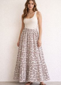 Boho Floral Maxi Skirt