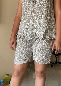Floral Print Pajama Set