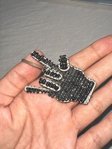 handmade Beaded Hand Keychain