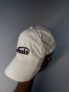 White "emis" Baseball Cap