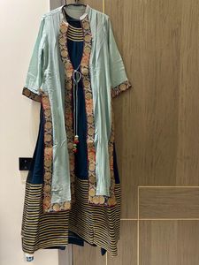 last price Beautiful Teal Kurti Set with Dupatta