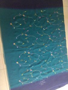 Elegant Ombre Silk Saree with Embroidery
