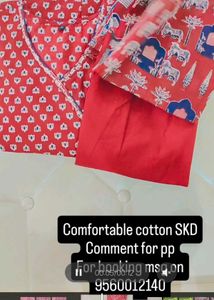 Red Printed Kurta