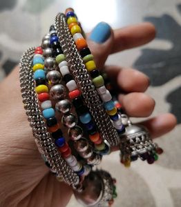Pack of 3-Boho Beaded Charm Bracelet Set
