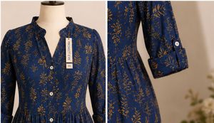 Project Eve Foil print Anarkali kurta