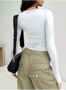 Savana White Long Sleeve Top