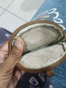 Steve Madden Brown Round Pouch Coin Bag