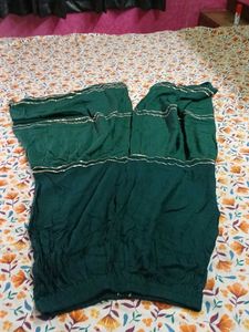 green sharara pants