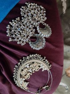 Designer Peacock Jhumka Earrings combo