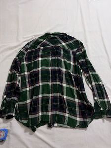 Old Navy Green Plaid Long Sleeve Shirt
