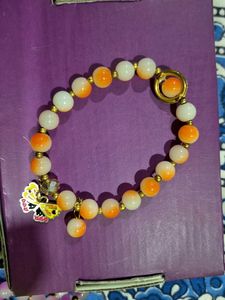 Boho Beaded Charm Bracelet - Butterfly &amp; Flower