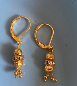 Gold tone Mini Jhumki Drop Earrings