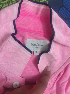 Pink Polo T-Shirt Size M