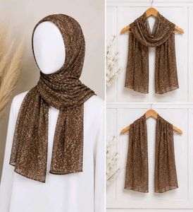 Brown Animal Print Georgette Stole for Women