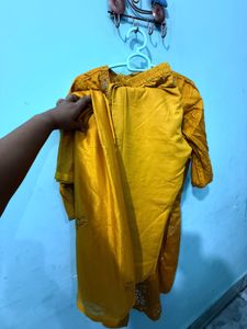 Yellow Kurta Set with Dupatta