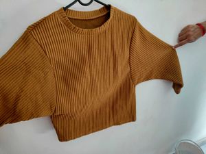 SHEIN Brown Corduroy Sweater / Pullover