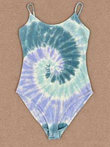 Tie Dye Spaghetti Strap Bodysuit