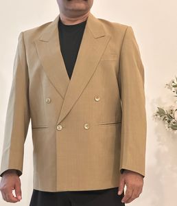 Vintage Men’s Double-Breasted Wool Blend Suit